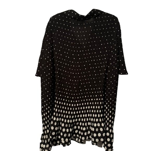 Only Necessities Womens Black & White Polka Dot Blouse Size 30/32W women blouse - Picture 12 of 12
